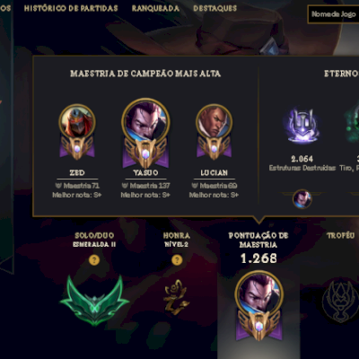 CONTA LOL/VALORANT 1KK YASUO MAESTRIA