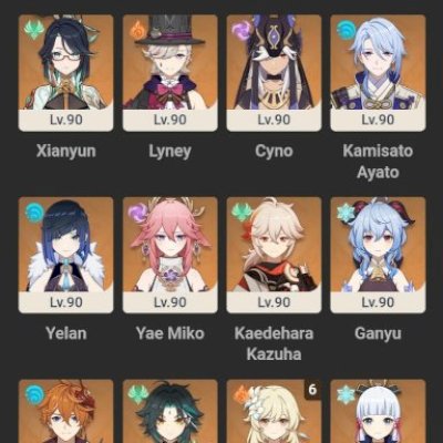 CONTA GENSHIN 26 T5 14 ARMAS T5 sv América AR 60