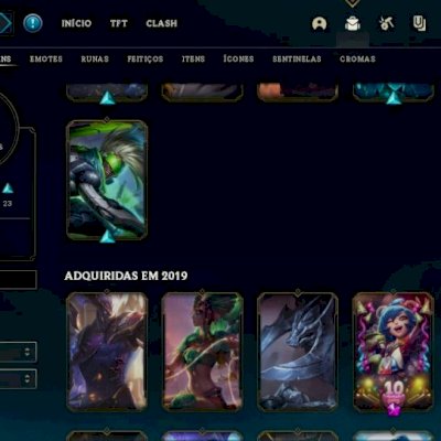 Conta de lol para sair rápido com várias skins na season 5