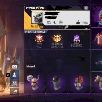 CONTA DE FREE FIRE COM OS 3 PRIMEIROS PASSES E FULL RAGNAROK