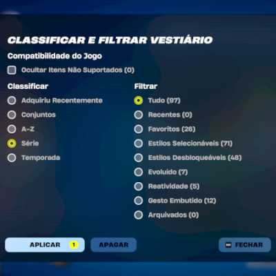 Conta Epic Games com 134 jogos e 94 skins fortnite