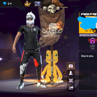 CONTA BRABA DE FREE FIRE!(CONTA LV 70 GEMADA!)