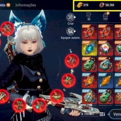 Conta MIR 4 Arqueira 142k | ⛏️Minera em 5s | 🚨 319 de Gold | 2.7m de DS 🚨