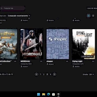 Conta epic games com 79 jogos