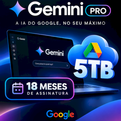 18 meses Gemini Pro + 5 Terabyte Google
