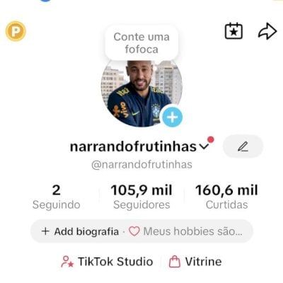 TIKTOK 105k MONETIZADO E SHOP