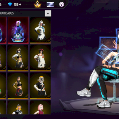 Conta nv.65, 5 angelical masc e 3 femin, barba, super emote