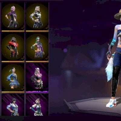 CONTA FREE FIRE ANTIGA DIVERSAS SKINS