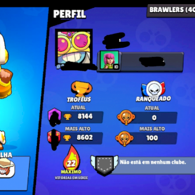 CONTA BRAWL STARS 2 LENDARIOS + 22K OURO/90 GEMAS E MUITAS SKINS