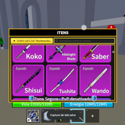 Vendo conta de blox fruit que tem tudo do jogo