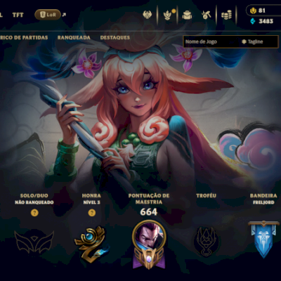 UNRANKED COM TODOS OS CHAMPS E 410 SKINS LVL 287