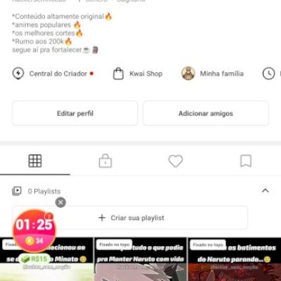 Conta Kwai Nichada em animação 159 mil seguidores