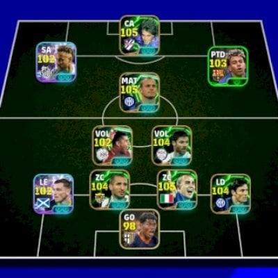 Conta efootball com Neymar Blitz Curler e 3206 de força