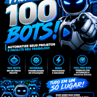 🚀 SUPER OFERTA – PACK COM 100 BOTS! 🤖�