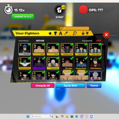 Conta de Anime Fighters