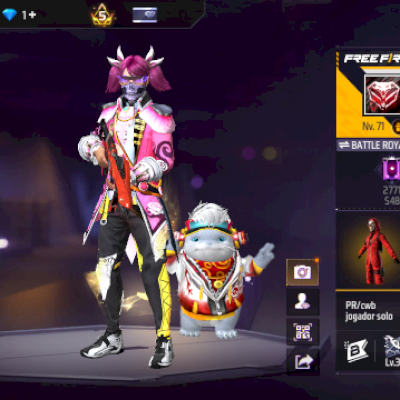 Conta Rara de free fire nível 71, Prime 5