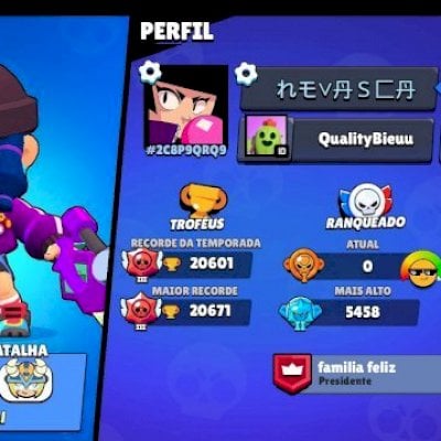 Conta Brawl Stars 20k Troféus, 93+ skin