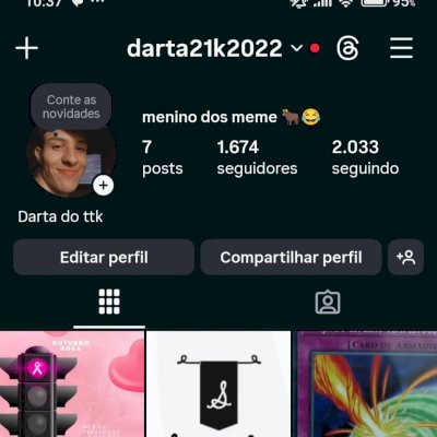 Conta Instagram+1,6K SEGUIDORES