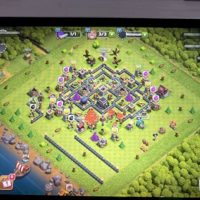 Contas COC Cvs 9 tudo upado, 10 tudo upado e 13 bem avançado