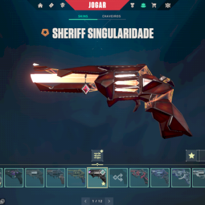 Conta de valorant com chaveiro de imortal com muitas skins, mais de 3k gastos