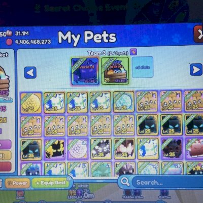 CONTA BUBBLE GUM P2W + SECRETS 30m+ eggs