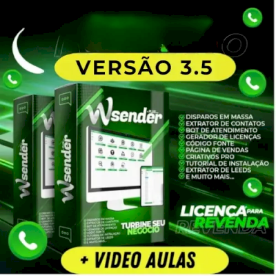 Envie mensagens em massa pelo Whatsapp | WaSender ZapBot 3.5 – Software Completo