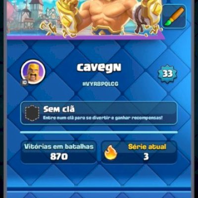 CONTA DE CLASH ROYALE ARENA 19, 3 EVO
