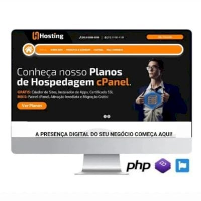 Script PHP Responsivo para Hospedagem de Sites