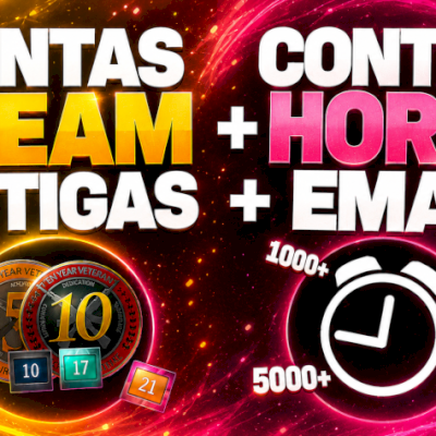 CONTAS CS2 ANTIGAS + CONTAS CS2 HORAS