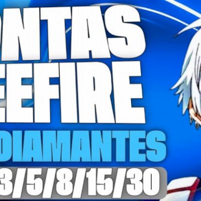 Contas Free Fire lvl 3, 5, 8, 15, 30 + Dimas (BR)