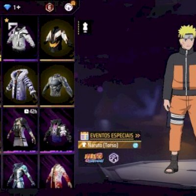 CONTA COM CALÇA ANGELICAL, NARUTO, LV 59