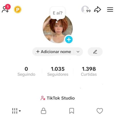 CONTA 1K DE SEGUIDORES E 1,3K DE CURTIDAS (CONTAS TIK TOK)