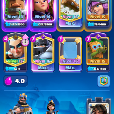 Conta na arena 26, com todas as cartas desbloadas e 4 anos de jogo