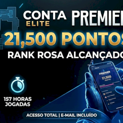 CS2 PRIME + PREMIER 21.5k PONTOS | 157H | NEGOCIÁVEL