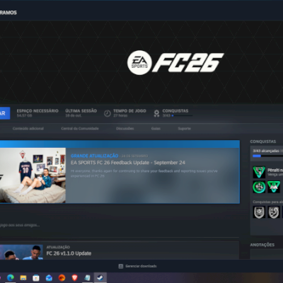 Conta Steam com o fc 26