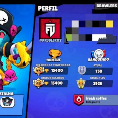 Conta de Brawl star com muitas skin e brawler barata