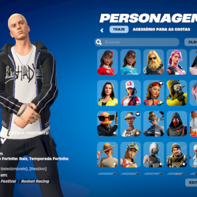 CONTA FORTNITE (234 SKINS, GLOW,  TODOS PASSES DESDE SEASON 1 CAP 2, EMINEM)