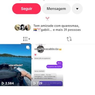 CONTA TIKTOK +300 SEGUIDORES TUDO BRASILEIRO
