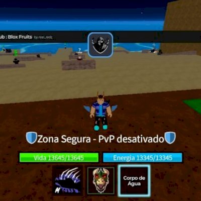 Conta de Blox Fruits Com Raça Shark T-Rex NVL MX