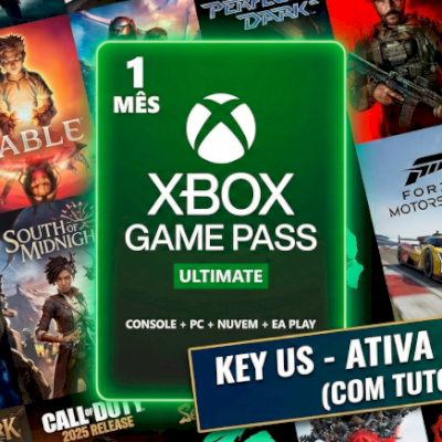 Xbox Game Pass Ultimate 1 Mês + RENOVÁVEL + PC Console Cloud