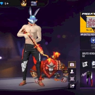 HÁ+ BRABA SKIN COELHO, ESCORPIÃO, INOSUKE NIVEL 68