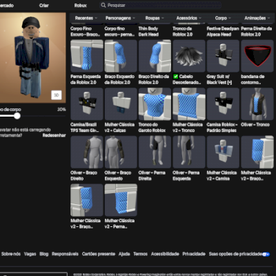 Estou vendendo minha conta do Roblox.