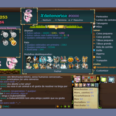 Conta antiga de 2012 com 13 pelos 6 cores e mais de 70 itens customizados!