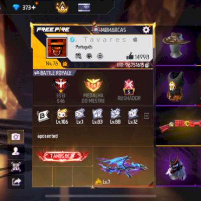 Conta bastante gemada