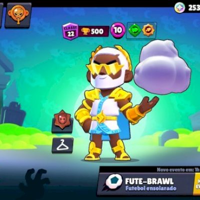 Conta de Brawl stars com 34832 troféus, diversas skins raras