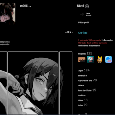 steam conta level 100 (124 jogos)