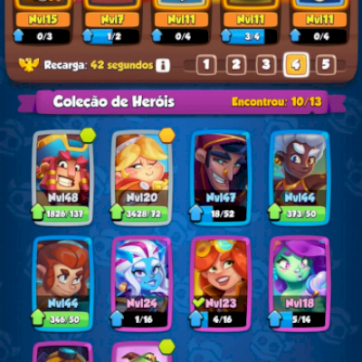CONTA RUSH ROYALE BRIGUENTO FULL E ALGUMAS LENDARIAS 11, MELHOR VALOR