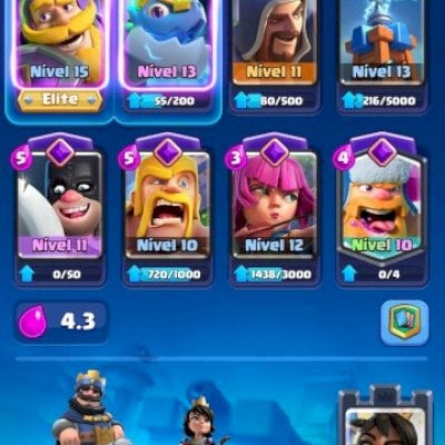Conta Clash Royale +8k de troféus