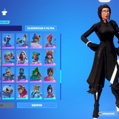 CONTA FORTINITE +170 skins tryhard com Power Ranking MACHADO KRATOS e stw full