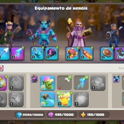 Conta cv17 //ENTREGA AUTOMATICA//Menor preço do site//5construtores//4000+ gemas